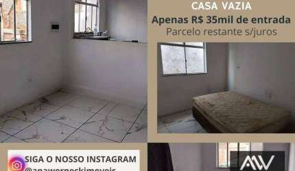 Casa com 2 dormitórios à venda, 60 m² por R$ 35mil de entrada - Progresso Juiz de Fora/MG