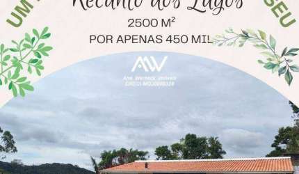 Chácara com 4 dormitórios à venda, 2500 m² por R$ 450.000,00 - Recanto dos Lagos - Juiz de Fora/MG