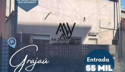 Casa com 2 dormitórios à venda, 100 m² por R$ 55.000 de entrada - Grajaú - Juiz de Fora/MG