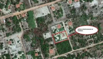 (TE1929) Terreno de 2.772 m² com 2 frentes em Aquiraz/CE