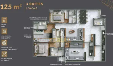 Apartamento com 3 dormitórios à venda, 125 m² por R$ 1.692.968,00 - Vila Dom Pedro I - São Paulo/SP