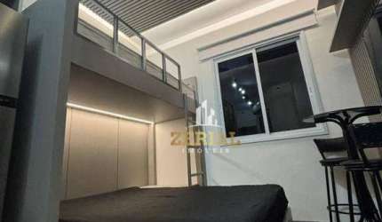 Studio com 1 dormitório para alugar, 38 m² por R$ 3.219,00/mês - Barcelona - São Caetano do Sul/SP