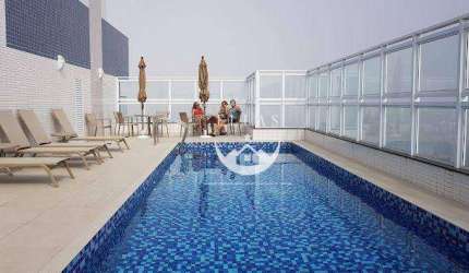 Apartamento com 1 dormitório para alugar, 54 m² por R$ 5.500,00/mês - Embaré - Santos/SP