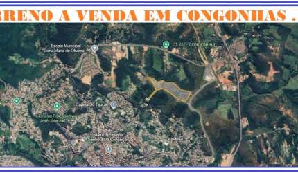TERRENO COM 103.000 M² A 1 KM DO CENTRO DA CIDADE DE CONGONHAS MG