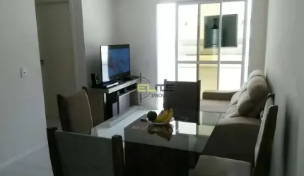 Apartamento MOBILIADO de 2 dormitórios com sacada e churrasqueira no Fundos/Biguaçu.