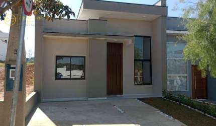Casa Nova de Condomínio com 3 dormitórios, sendo 1 suíte  à venda, 102 m² por R$ 575.000 - Condomínio Residencial Jardim - Sorocaba/SP