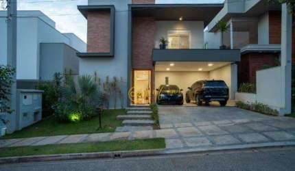 Casa Mobiliada de Condomínio com 5 suítes, sendo 1 máster  à venda, 300 m² por R$ 2.500.000 - Condomínio Colinas do Sol - Sorocaba/SP
