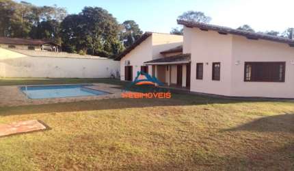Casa de luxo em condomínio: 4 quartos, 3 suítes, 3 salas, 6 banheiros, 14 vagas, 470m² em Cotia-SP, Chácara Rincão.