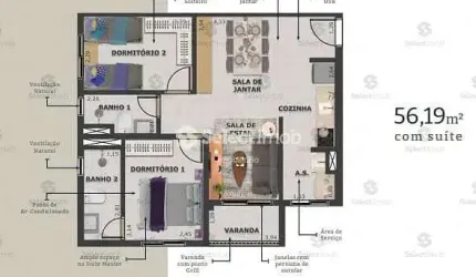 Apartamento NA PLANTA à venda, Vila Guiomar, Santo André, SP