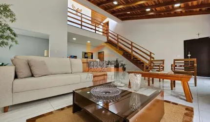 Imóvel de alto padrão: Casa de condomínio com 3 quartos e 3 suítes no Parque Nova Carioba, Americana-SP. 274m² de área!