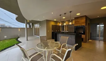 Casa de Luxo em Condomínio Exclusivo em Americana-SP - 3 quartos, 3 suítes, 3 salas, 5 banheiros, 4 vagas de garagem, 475,00 m².