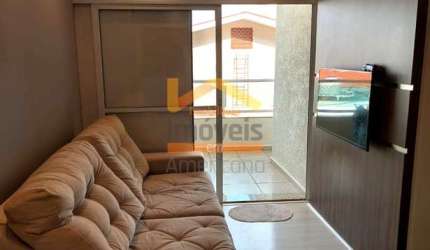 Apartamento à venda em Americana-SP, Parque Novo Mundo: 2 quartos, 2 salas, 1 banheiro, 2 vagas de garagem, 78m². Venha conferir!