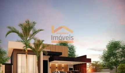 Casa de Condomínio à Venda em Nova Odessa-SP: 3 Quartos, 2 Suítes, 2 Salas, 4 Banheiros, 2 Vagas de Garagem - Vista Jardim 228m²