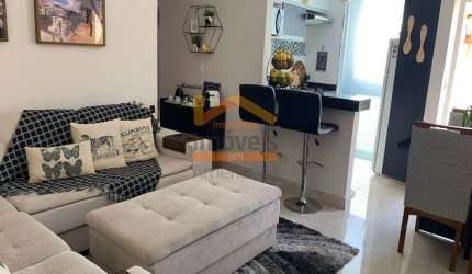 Apartamento à venda em Americana-SP: 3 quartos, 2 salas, 1 banheiro, 1 vaga de garagem no Parque Universitário - 60,00 m²