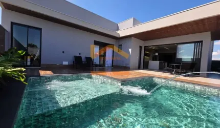 Casa de alto padrão em condomínio à venda em Americana-SP, Fazenda Santa Lúcia: 3 quartos, 3 suítes, 2 salas, 4 banheiros, 4 vagas, 465m².