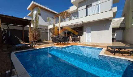 Oportunidade Única: Casa de alto padrão em condomínio no Residencial Imigrantes, Nova Odessa-SP - 3 quartos, 3 suítes, 3 salas, 5 banheiros, 4 vagas - 260m².
