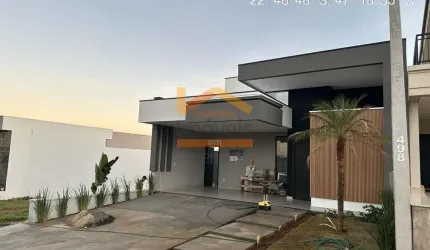 Casa de alto padrão em condomínio à venda em Nova Odessa-SP, no Jardim Recanto das Águas: 3 quartos, 3 suítes, 2 salas, 4 banheiros, 4 vagas de garagem, 185m².