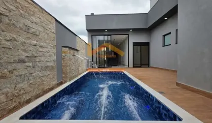 Casa de luxo em condomínio com 3 suítes e 4 vagas de garagem no Jardim Recanto das Águas, Nova Odessa-SP