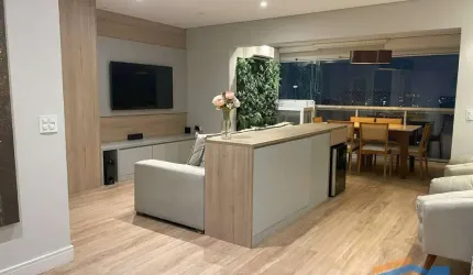 Apartamento 110m²  3 Dormitórios sendo 1 Suíte todo Mobiliado - Jd. Brasil.
