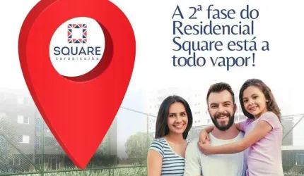 Apartamento c/ 60,25m², 2 Quartos(1suíte) na planta no Square Carapicuíba
