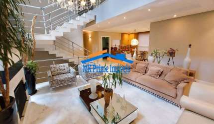 Casa em Condomínio 490m² com 4 Suítes no Res. 18 do Forte.