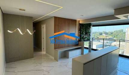 Lindo apto 88m², 3 Suítes Mobiliado, 2 Vagas de Garagem- Alphaville/Tamboré