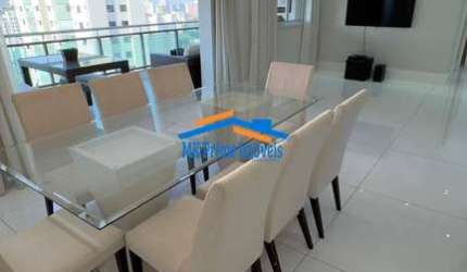 Apartamento semi mobiliado em excelente condomínio – Vila Andrade | 119m²