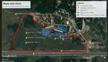 Terreno 109.000 mts com 800 mts próximo a Rod. Castelo Branco km 39