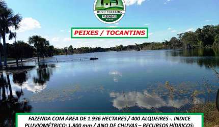 FAZENDA EM PEIXES/TO-DUPLA APTIDÃO- RICA EM AGUÁ- E ESTRUTURADA