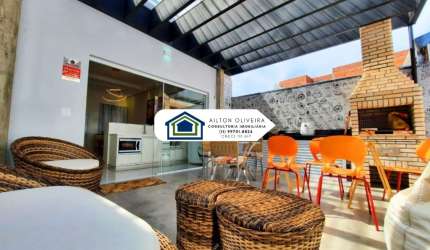 Linda Casa Térrea com 138m2 de área Construída, e Terreno de 250m2 no Portal Ville  Primaveras ll em  Boituva - SP.