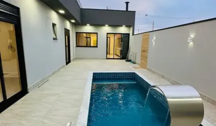 Linda Casa Térrea de 189m² de  área Construída e Terreno 307,33m2 à venda no excelente Condomínio Fechado  Evidencias em Indaiatuba- SP.