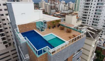 Lindo Apto com 104 m2 á venda, 03 dormitório sendo 01 Suíte, Sala, Cozinha Planejada, 02 Vaga na Vila Guilhermina - Praia Grande - SP