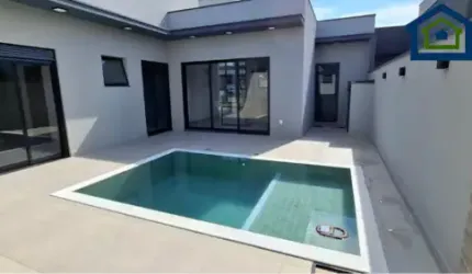 Linda Casa Térrea de 190m² de  área Construída e Terreno 300m2 à venda no excelente Condomínio Fechado  Dona Maria José  em Indaiatuba- SP.