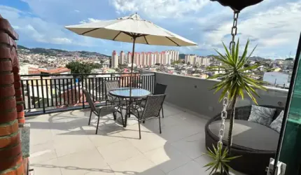 Linda Cobertura á venda de 80m² com 02 Dormitórios, no Bairro Vila Linda - Santo André - SP.