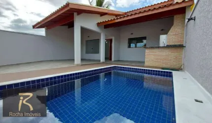 Casa com 3 dormitórios à venda, 132 m² por R$ 730.000,00 - Parque Balneário Oásis - Peruíbe/SP