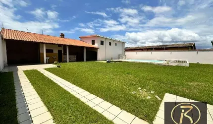 Terreno com área gourmet, piscina e sistema de segurança – 2 lotes – 1,5km da praia R$ 480.000 - Cidade Nova Peruibe - Peruíbe/SP