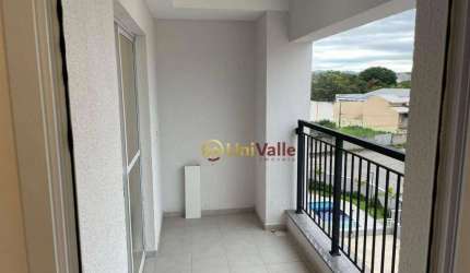Apartamento com 2 dormitórios, 69 m² - venda por R$ 450.000 ou aluguel por R$ 3.750/mês - Bosque Flamboyant - Taubaté/SP