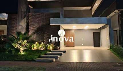 Casa Condomínio à venda, 3 quartos, 3 suítes, 4 vagas, Estância dos Ipês - Uberaba/MG