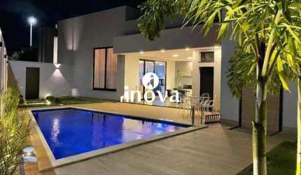 Casa Condomínio à venda, 3 quartos, 3 suítes, 4 vagas, Estância dos Ipês - Uberaba/MG