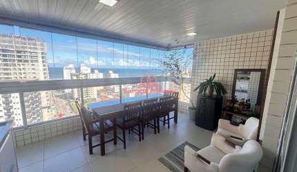 Apartamento 3 suítes à Venda em Vila Guilhermina, Praia Grande - SP MOBILIADO