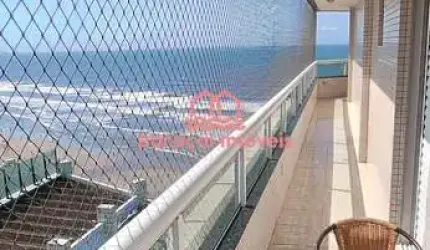 Apartamento frente mar  3 dorm. suíte 2 vagas  sacada vista em Praia Grande