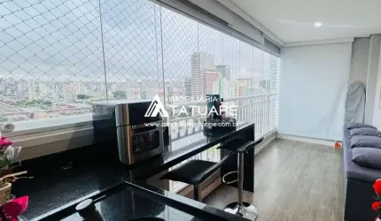 URBAN HOME TATUAPÉ - LINDO APARTAMENTO VARANDA GOURMET À VENDA NO TATUAPÉ - PORTEIRA FECHADA - ANDAR ALTO COM 2 VAGAS DE GARAGEM FIXAS