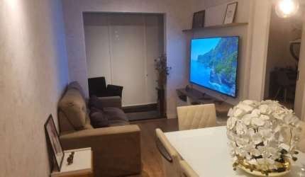 Apartamento com terraço de 50m² à venda, Socorro, São Paulo, SP MOBILIADO, Prédio com Recuo, 1 Vaga