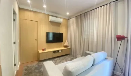 Apartamento de 77m² para locação e venda, mobiliado,  com 1 Suíte, 1 Vaga para auto com manobrista