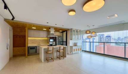 Apartamento de 95m² MOBILIADO à venda, Vila Olímpia, São Paulo, SP. com 2 Suítes, 2 Salas, Varanda