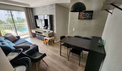 Apartamento de 61m² à venda, Campo Grande, São Paulo, SP com 2 Dormitórios sendo 1 Suíte, Sala, 2 B