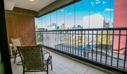 Apartamento para locação 1 Dormitorio 1 Vaga Mobiliado 42m2, Bela Vista, São Paulo, SP