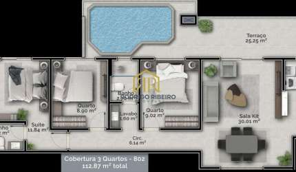 Cobertura com 3 quartos à venda na Rua Capitão Romualdo de Barros, --, Carvoeira, Florianópolis por R$ 1.320.000