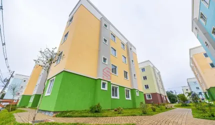 Imperdível apartamento novo por  R$279mil   divisa de Santa Felicidade em Almirante Tamandaré-PR, 2 quartos, 1 sala, 1 banheiro e vaga de garagem.