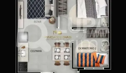 Apartamento com 2 dormitórios á venda em Santana